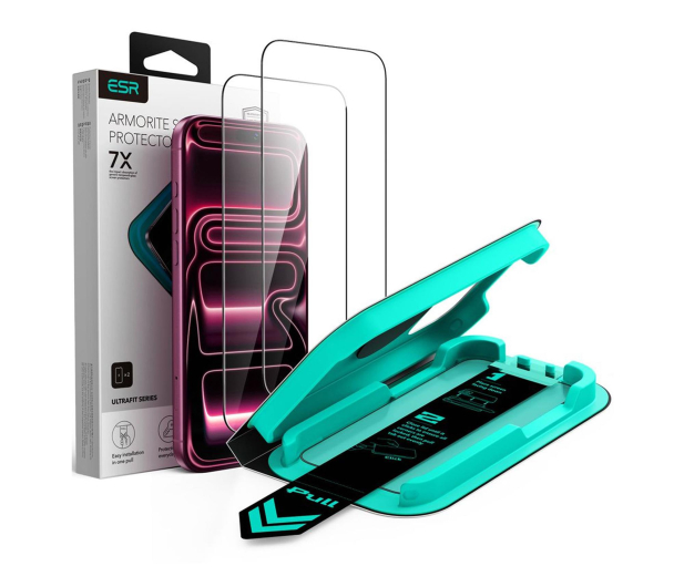 ESR Szkło Hartowane Ultrafit Armorite Tempered Glass 2-Pack Do I - 1586917 - zdjęcie